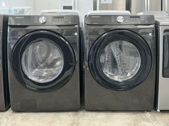 SAMSUNG 4.5 cu. ft. Front Load Washer w/Self-Clean, 7.5 cu. ft. Vented Electric Dryer w/Sensor Dry