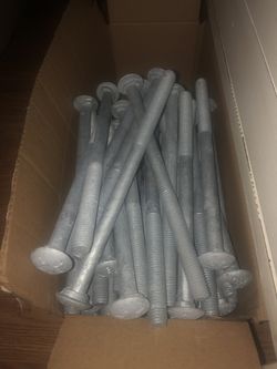 5/8 x 10in galvanized carriage bolts lot of 100