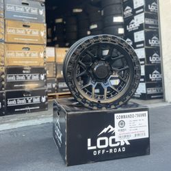New Wheels Lock Model Commando All 4 Pick Up Black Matte Size 17x9 ⚠️📢