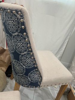 Free 2 fabric wood chairs