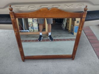 Mirror solid wood frame