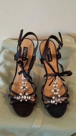 Zigisoho Stiletto Heels with Rhinestones & Pearl's