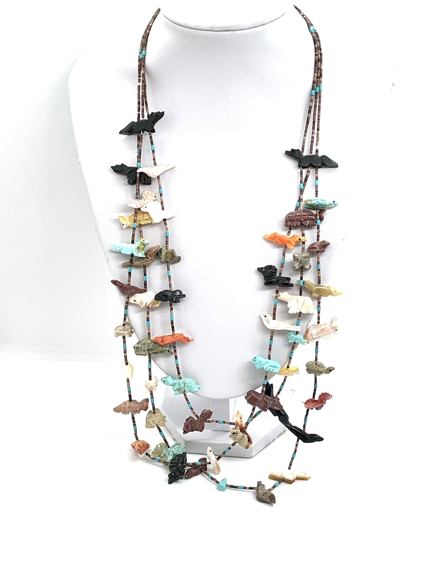 Estate Navajo Fetish Necklace