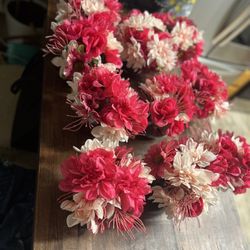 Pink Flower Centerpieces