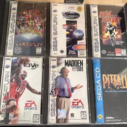 🎮 5 Sega Saturn & 1 Sega CD Game Lot 1 of 1 – Priced to Sell 🎮