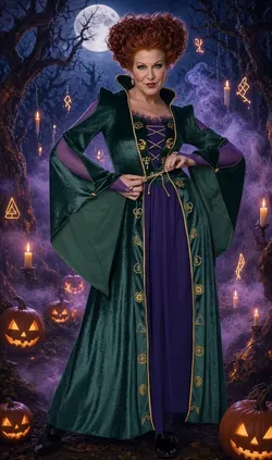Spirit Halloween Disney Hocus Pocus Winifred Sanderson Costume Women Medium NEW