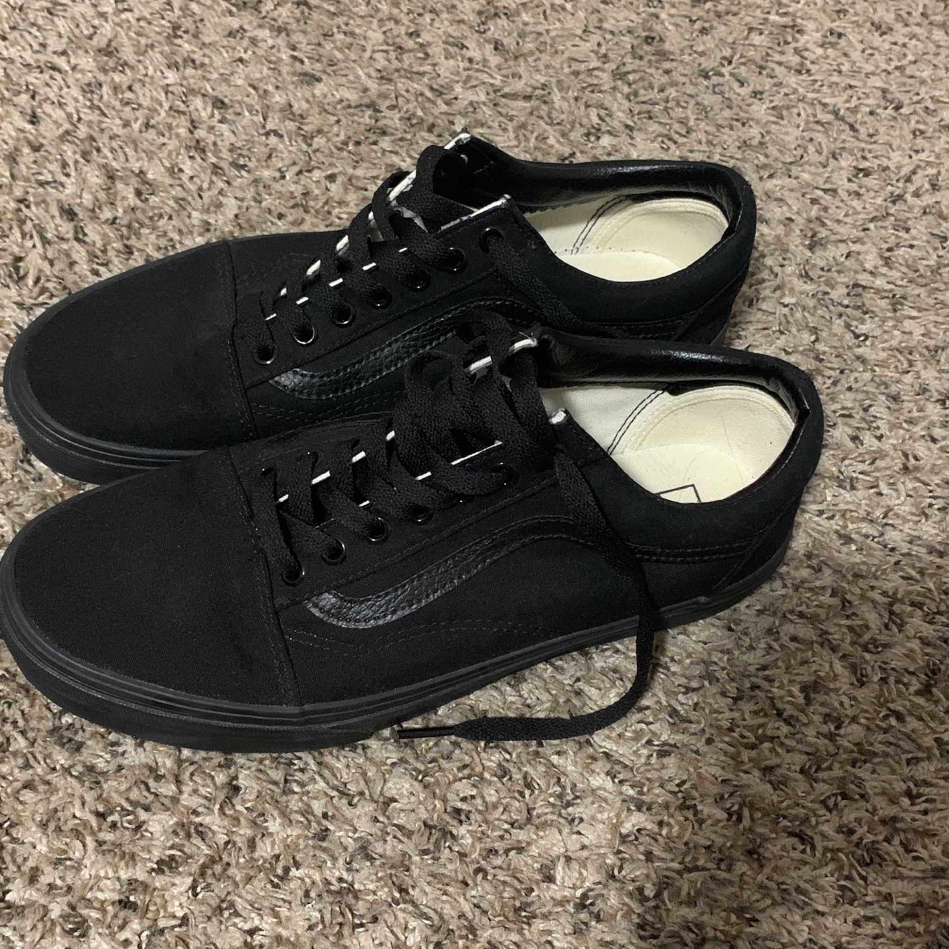 All Black Vans Size 9  Brand New
