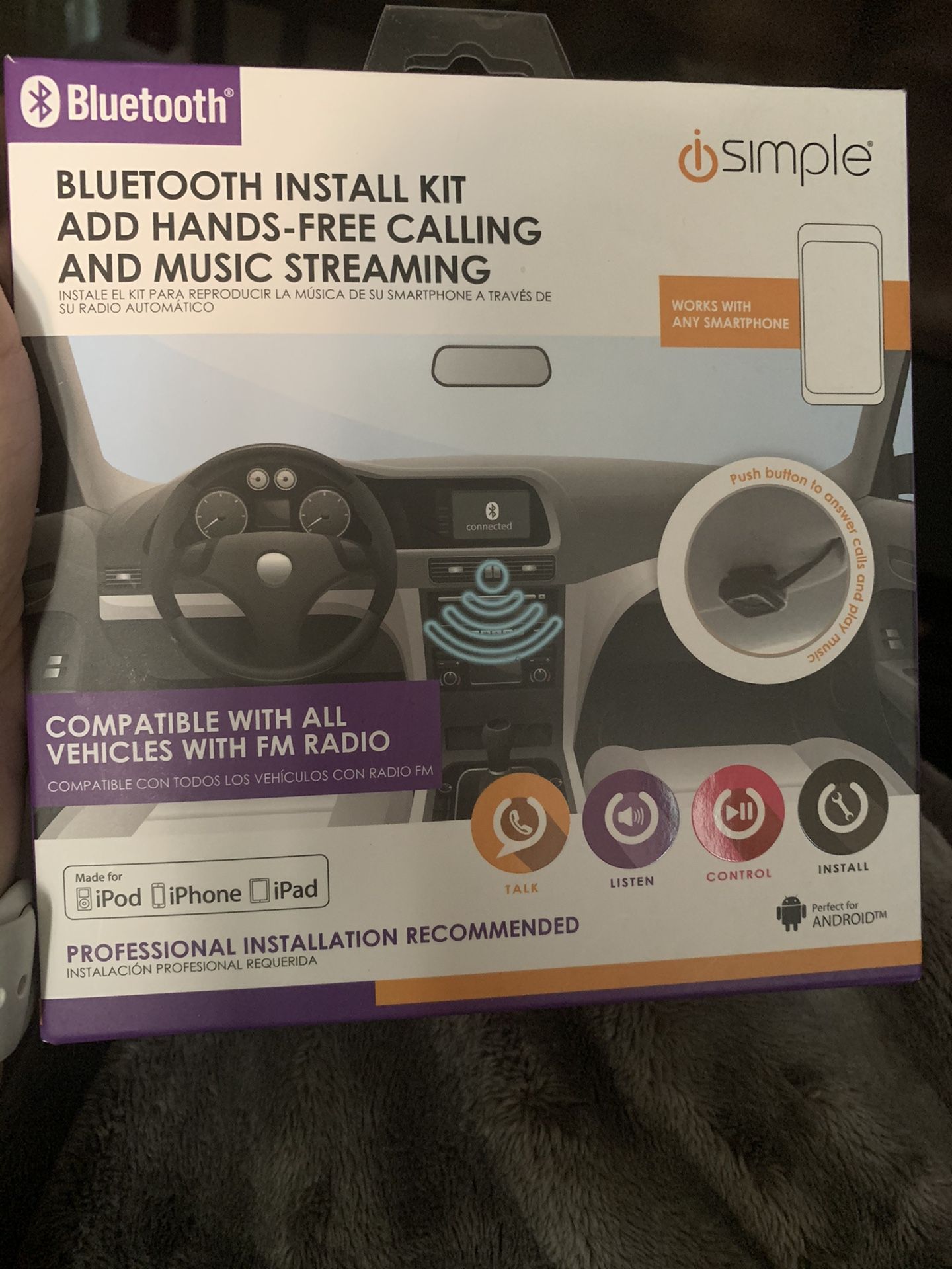 Infinity g37 Bluetooth install kit and antenna