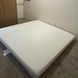 IKEA ABROTTEN Foam mattress, firm/white, King 