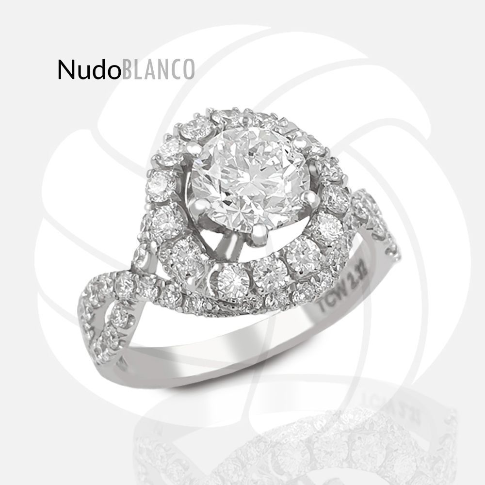 New Engagement Ring 18K Gold Natural Diamonds 2.32 TCW GIA Certificate D-1