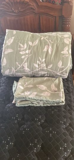 Twin extra long comforters and shams