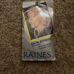 Vintage Rain Bonnet With Visor 