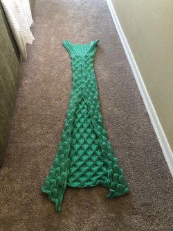mermaid tail sweater blanket
