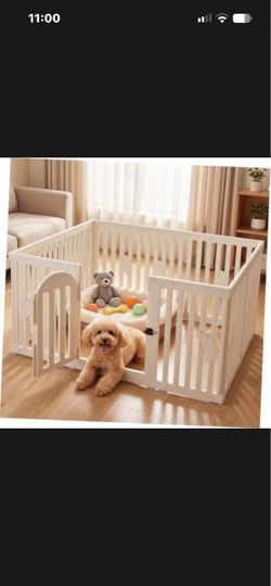 Dog playpen, 10 panel , new , white