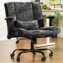 Criss Cross Office Chair with Wheels & Flip Arms