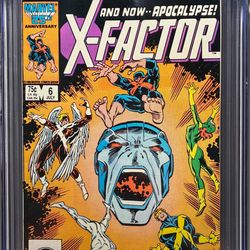 X-Factor #6 CGC 9.8( 1st full appearance of Apocalypse)