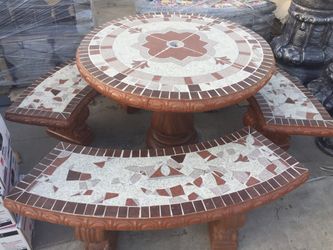 Concrete Patio Table