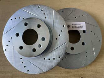 Chevy Colorado 21-22 Front Drill Slot Rotors Ceramic Pads 