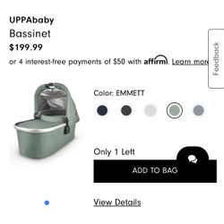 Uppa baby bassinet 