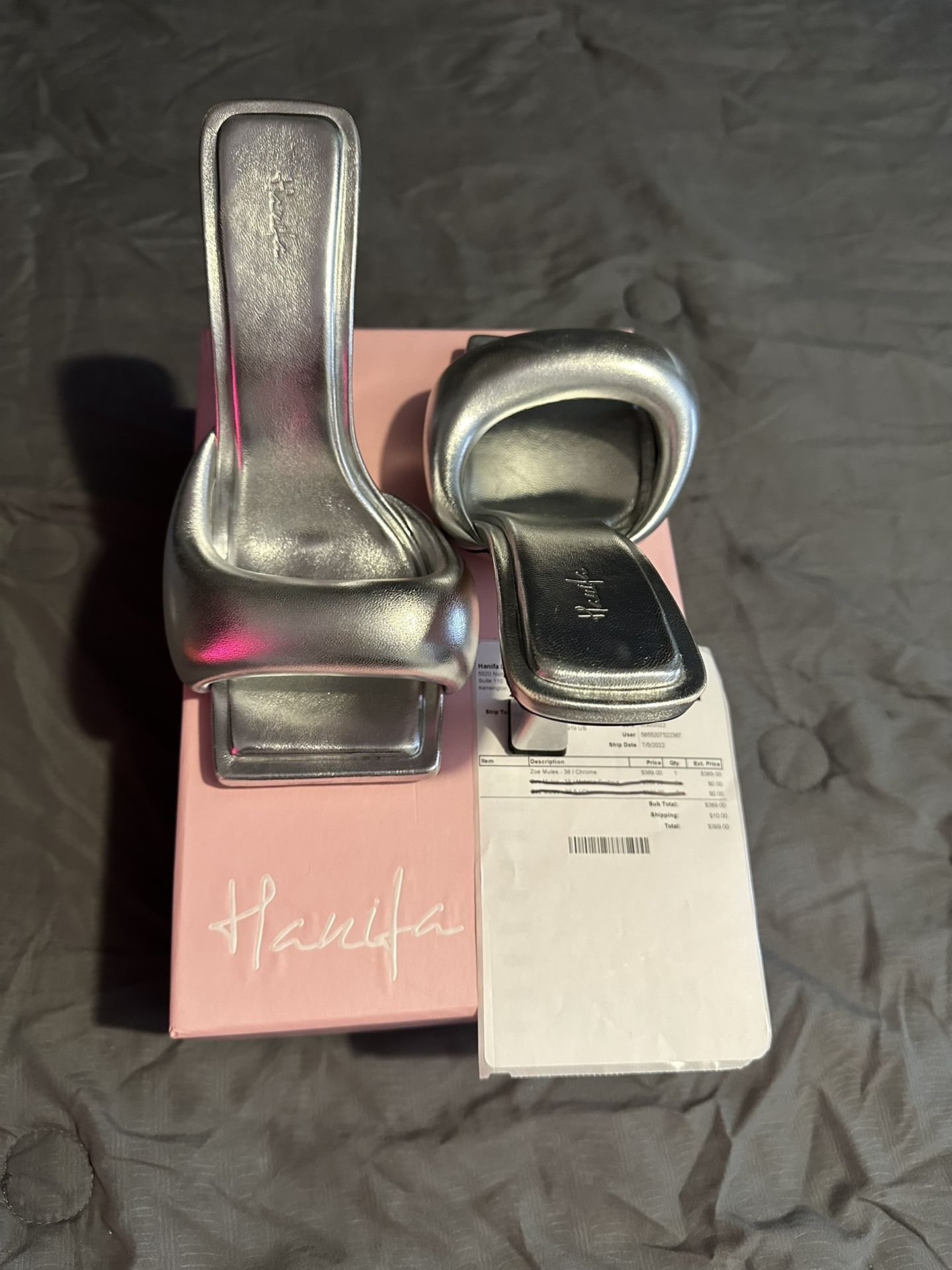 Hanifa Zoe Mule Heels Size 8
