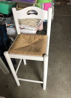 White bar stool