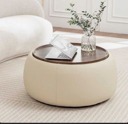 Pietsch Round Cocktail Ottoman With Storage