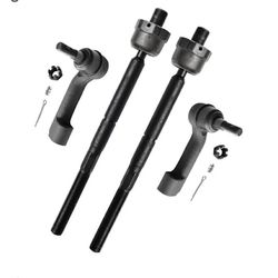 New 2WD 4pcs Tie Rod Inner and Outer Complete Kit Compatible with 2007-2014 Ford Expedition F-150 Lincoln Navigator