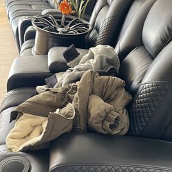 Black Leather Couches 