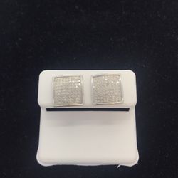 Diamond 10k Gold Earrings New