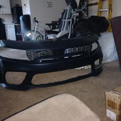 Dodge Charger Wide Body Front Bumper And Passenger Side And Driver Side Quarter Panel With Wheel Trim 