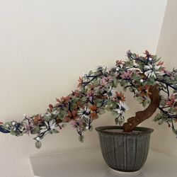 Jade Stone Bonsai Tree – Decorative Gemstone Plant