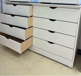 8 drawer Kathy white