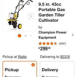 champion rototiller cultivator