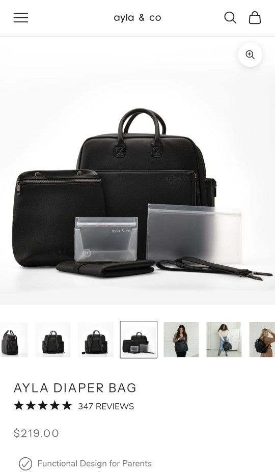 Ayla & Co Diaper Bag