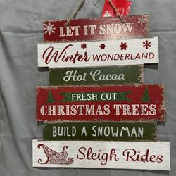 Christmas Sentiment Winter Wonderland Sign