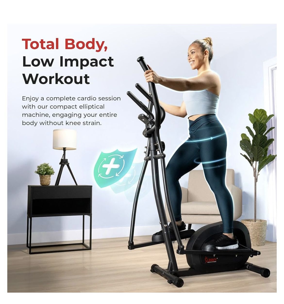 Sunny Health Fitness Elliptical Trainer (SF E905) – Excellent - Main Image