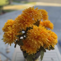 Artificial Flowers In A Pot