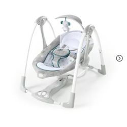 Ingenuity Convert Me 2 In 1 Compact Portable Baby Swing