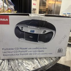 portable Cd Player With Cassette And Radio New