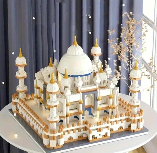 Famous Landscape Building Taj Mahal Micro Building Blocks
