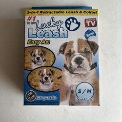 2 in 1 retractable leash & collar (magnetic)