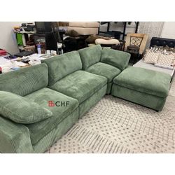 Corduroy modular sectional sofa  // Different Models Available 