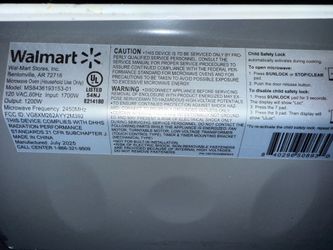 microwave walmart brand