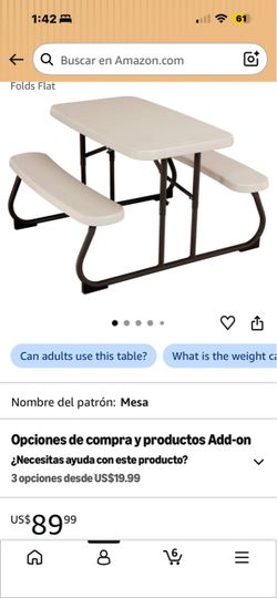 White Lifetime Folding Table