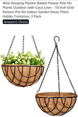 2 Hanging plant baskets