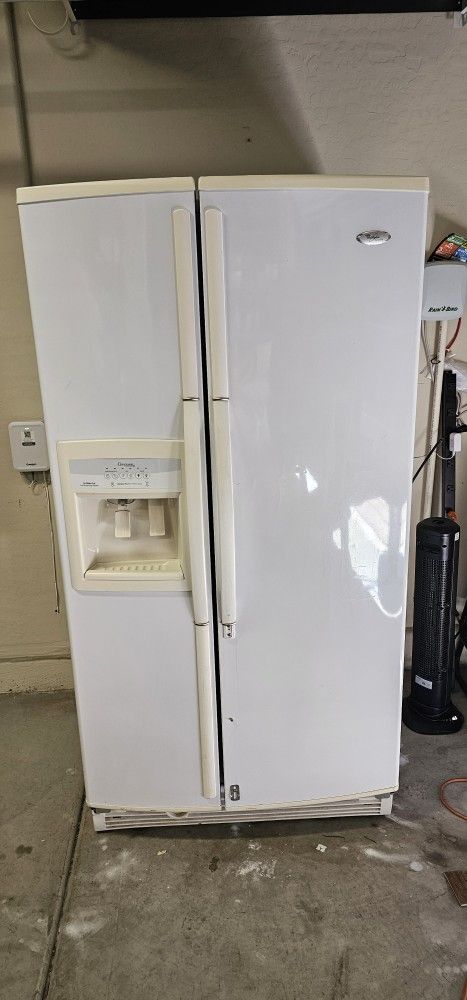 Side by side refrigerator whirlpool gold