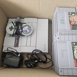 Super Nintendo System And Games 