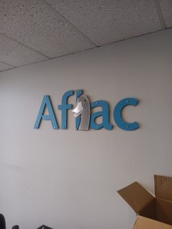 Aflac Metal Sign 