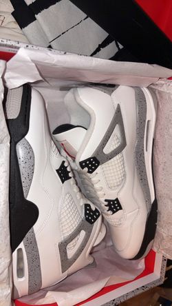 Jordan 4 Retro white cement size 12 New
