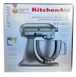 KitchenAid Artisan 5-Qt Tilt-Head Stand Mixer - Contour Silver (NEW/Open Box)